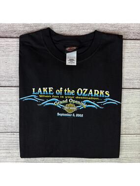 Vintage 2005 Harley Davidson Lake Of The Ozarks T-shirt